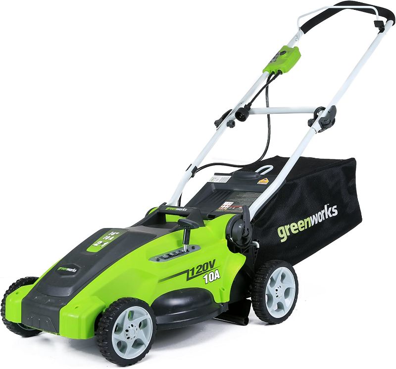 Photo 1 of 
Greenworks 10 Amp 16-inch Corded Mower, 25142
