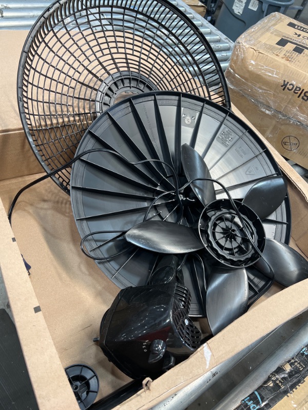 Photo 1 of Lasko Elegance & Performance Pedestal Fan, 18 Inch, Black 1827
