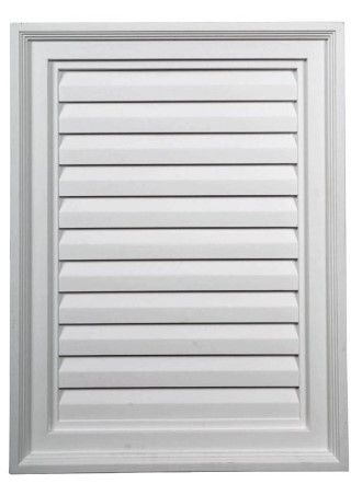 Photo 1 of 18"W x 24"H x 1 1/4"P, Vertical Gable Vent Louver, Non-Functional
