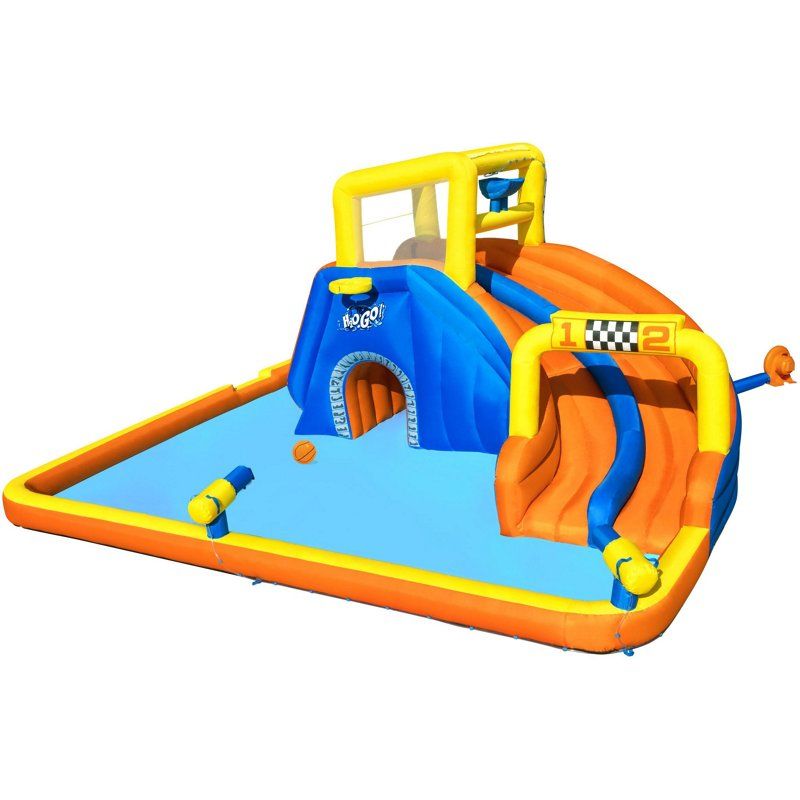 Photo 1 of Bestway H2OGO! 18 X 16.5 X 8.7 Foot Super Speedway Kids Inflatable Water Park - 74.3
