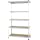 Photo 1 of Amazon Basics Medium Duty Storage Shelving Double Post Press Board Shelf, 48 x 18 x 72 Inch, Aluminum
