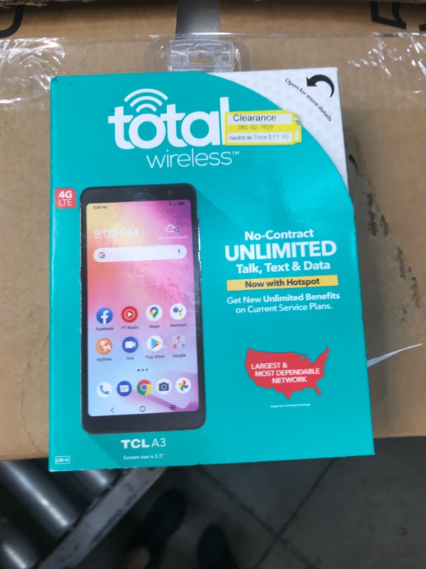 Photo 2 of Total Wireless Prepaid TCL A3 (32GB) - Black

