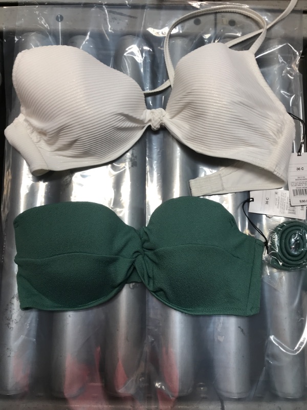 Photo 1 of 2 PACK: Shade & Shore Bikini Tops Size 36D