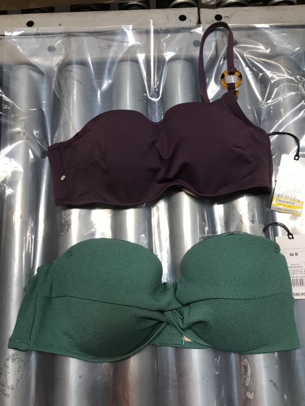 Photo 1 of 2 PACK:  Bikini Top - Shade & Shore Size 32B & 36B 