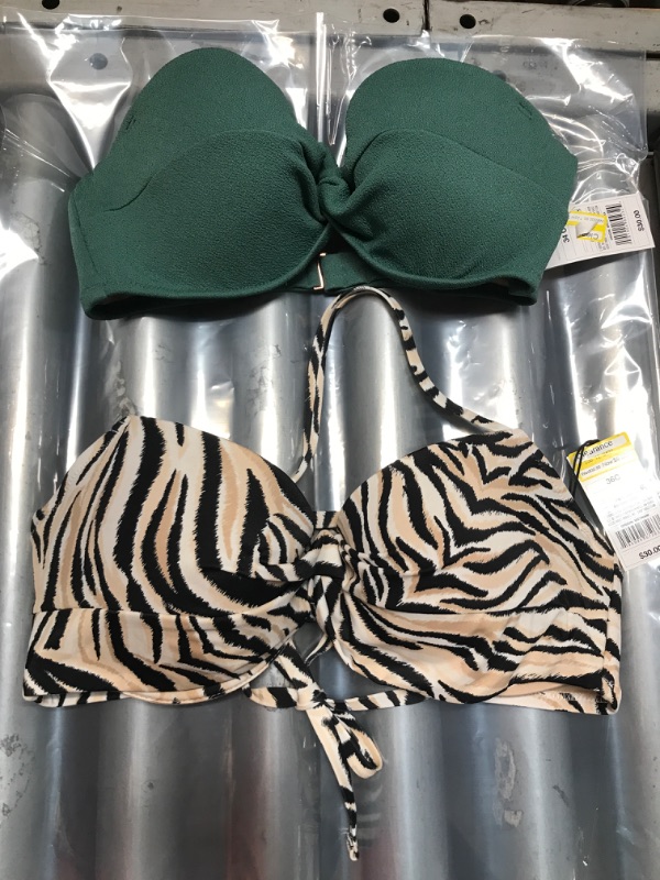 Photo 1 of 2 PACK:  Shade & Shore bikini tops 34C & 36C