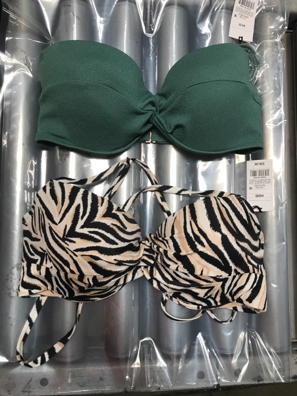 Photo 1 of 2 PACK: Sand & Shore bikini tops 34D & 34DD