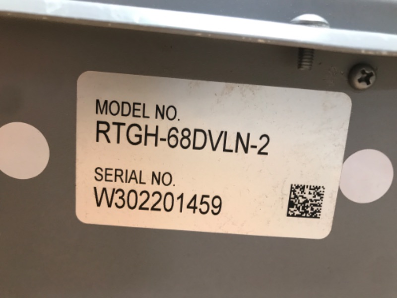 Photo 4 of **MISSING PARTS**
Rheem RTGH-68DVLN-2 Professional Prestige Series: 6.8 GPM High Efficiency Condensing Tankless Water Heater, Gray 27.5 x 9.75 x 28.5 inches

