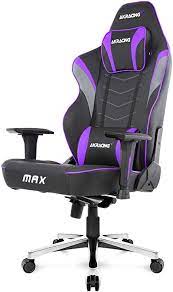 Photo 1 of AKRacing Masters Series Max Gaming Chair with Wide Flat Seat, 400 Lbs Weight Limit, Rocker and Seat Height Adjustment Mechanisms - Indigo
