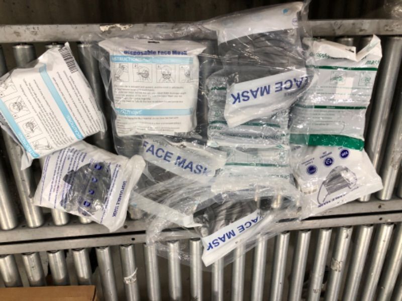 Photo 1 of 10 Item Pack of Miscellaneous Facemasks, 1000ct Total