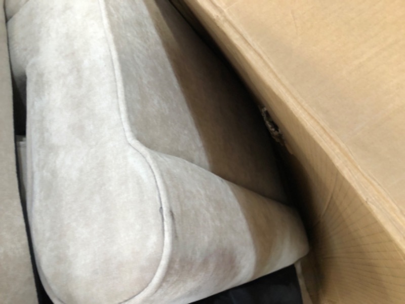 Photo 7 of (COSMETIC/TORN MATERIAL DAMAGES) Serta RTA Copenhagen Collection 73" Sofa in Marzipan
