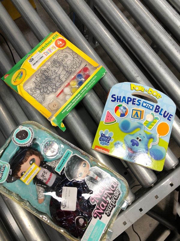 Photo 1 of 3 PCS BUNDLE
Melissa & Doug Blue's Clues & You! Children's Book - Poke-A-Dot: Shapes with Blue
Na Na Na Surprise Glam Series Maxwell Dane Fashion Doll and Metallic Puppy Purse, Brunette Hair, Cute Dog Ear Hat Outfit & Accessories, 2-in-1 Gift for Kids, To