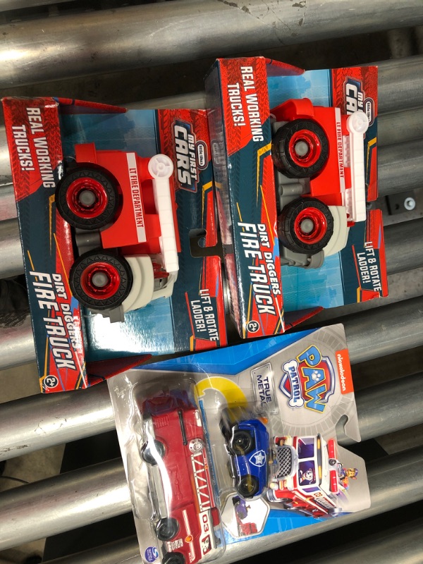 Photo 1 of 3 PCS TOY FIRETRUCK BUNDLE