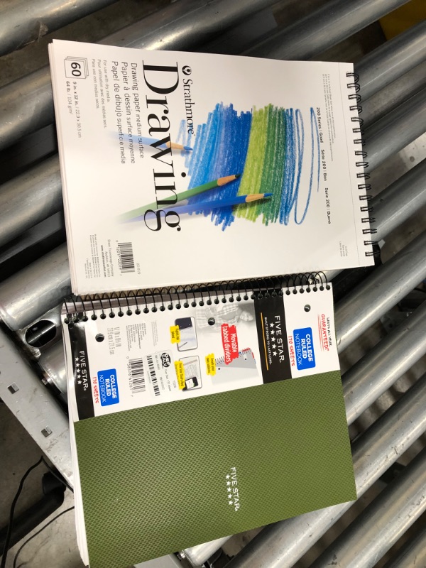 Photo 1 of  2 Item Bundle, Miscellaneous
drawing pad, fivestar notebook 
