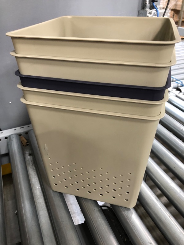 Photo 1 of 5 pack plastic office trash bins 