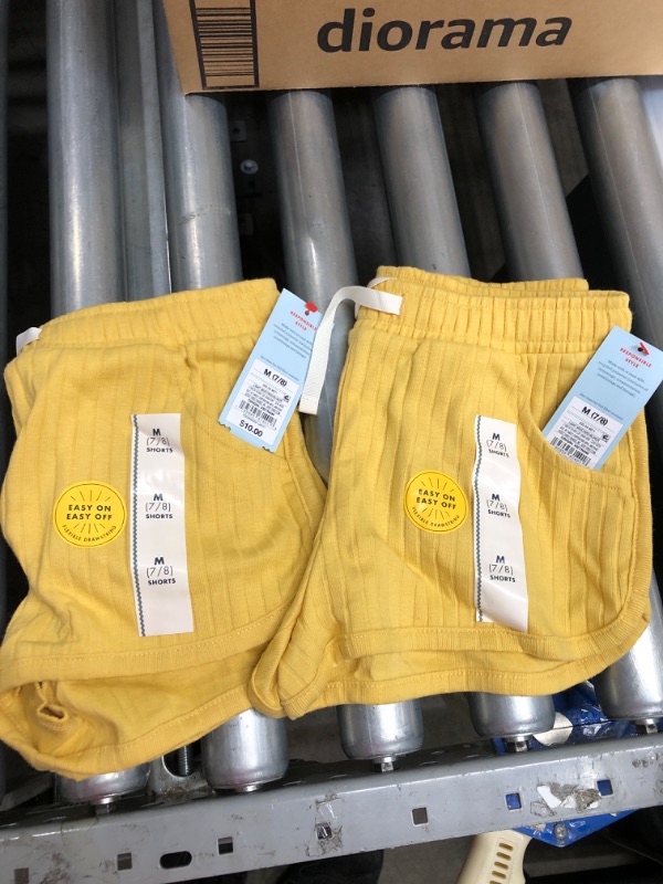 Photo 2 of 2 PACK
Girls' Rib Pull-on Shorts - Cat & Jack™ Mustard Yellow
