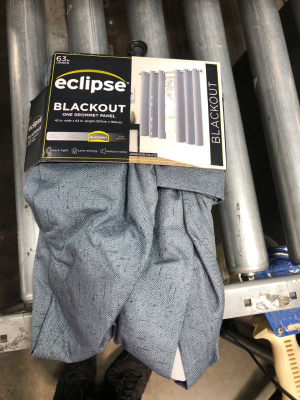 Photo 2 of 1pc Blackout Windsor Curtain Panel - Eclipse

