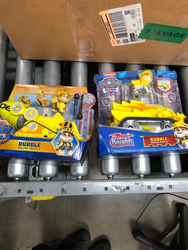 Photo 3 of 2 ITEM BUNDLE
Paw Patrol, Rubble S Deluxe Movie Transforming Toy Car With Collectible Action Figure, Kids Toys For Ages 3 And Up Yellow
Paw Patrol, Rescue Knights Rubble Transforming Toy Car with Collectible Action Figure, Kids Toys for Ages 3 and up Mult