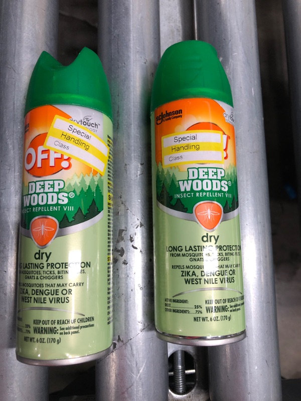 Photo 2 of 2 PACK
OFF! Deep Woods Mosquito Repellent VIII Dry 6 Oz
