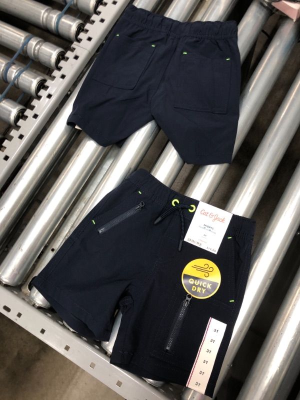 Photo 2 of 2 PAIRS Toddler Boys' Utility Quick Dry Pull-on Shorts - Cat & Jack™ SIZE