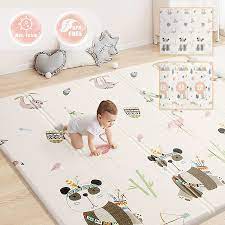 Photo 1 of Baby Playmat for Crawling,0.6in Thick Extra Large Foldable Play Mat for