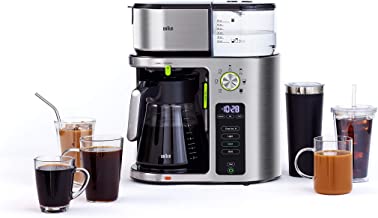 Photo 1 of Braun MultiServe Coffee Machine 7 Programmable Brew Sizes / 3 Strengths + Iced Coffee, Glass Carafe (10-Cup), Stainless Steel, KF9070S
