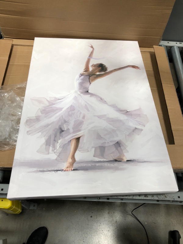 Photo 1 of 32" x 22" ballerina canvas picture