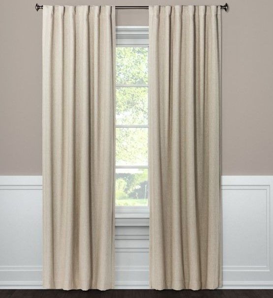 Photo 1 of 1pc Blackout Aruba Linen Window Curtain Panel - Threshold