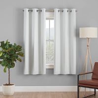 Photo 1 of 1pc Blackout Desmond Window Curtain Panel - Eclipse Absolute Zero


