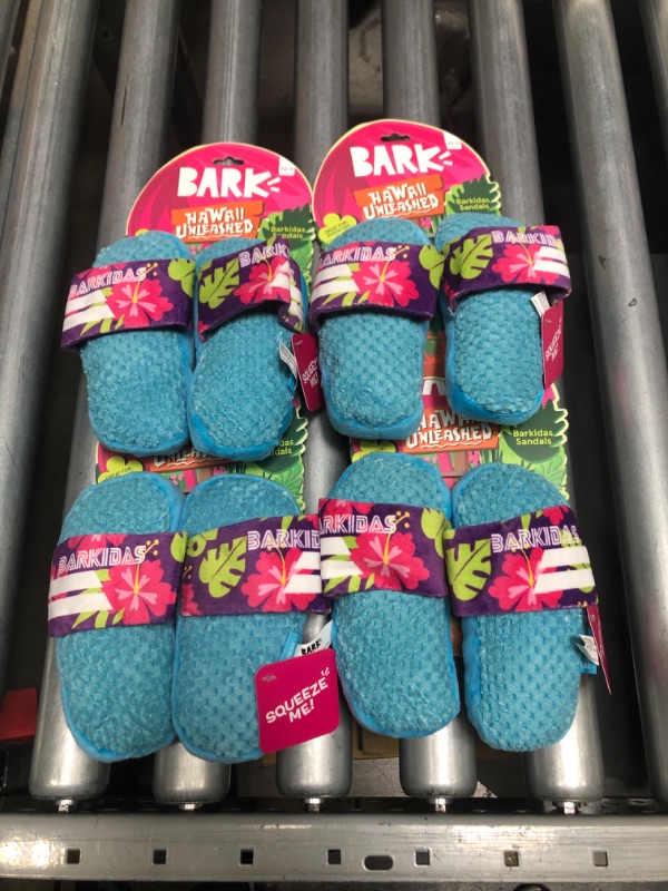 Photo 2 of BARK Barkidas Sandals Dog Toy (4-Pack)