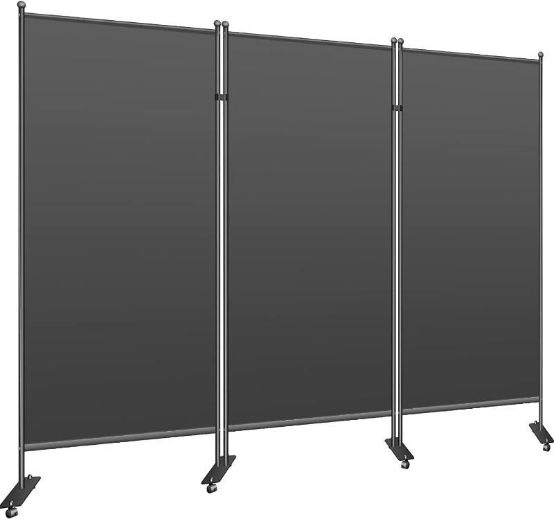 Photo 1 of VEVOR Office Partition 89" W x 14" D x 73" H Room Divider Wall 3-Panel Office Divider