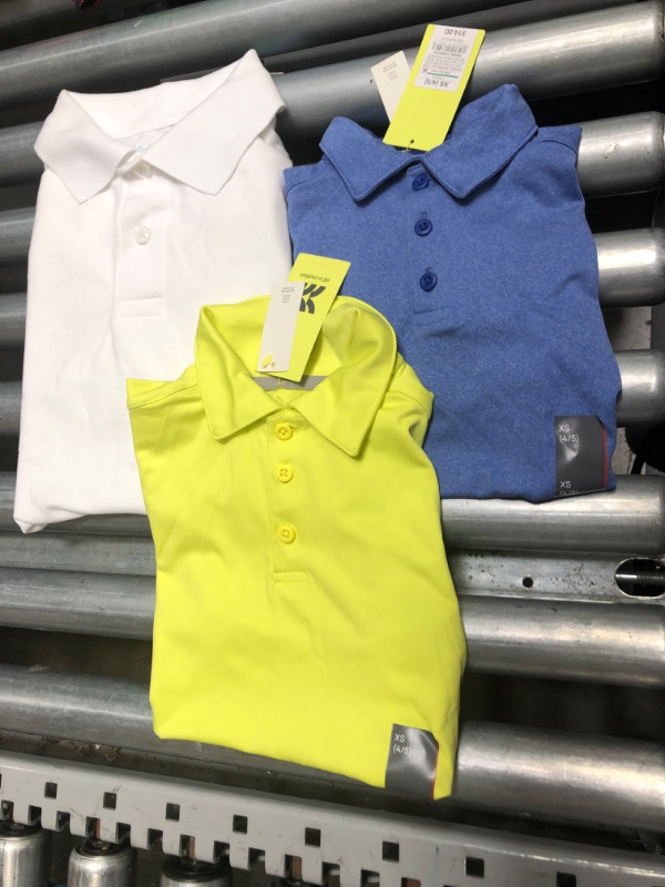 Photo 1 of 3-Pack of Children's Collared Uniform Shirts (Size: XS & L)