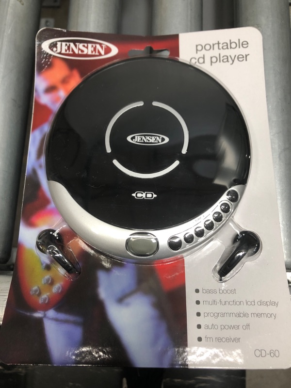 Photo 1 of Jensen CD-60R Portable CD Player With Bass Boost
