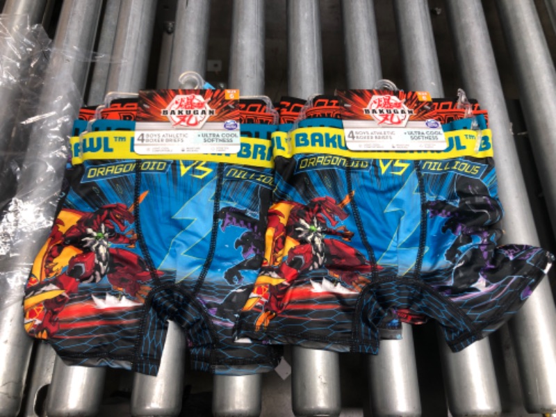 Photo 2 of 2-Pack Handcraft Boys' Underwear - Bakugan Red & Blue Boxer Brief Set - Boys (Size: 6)
