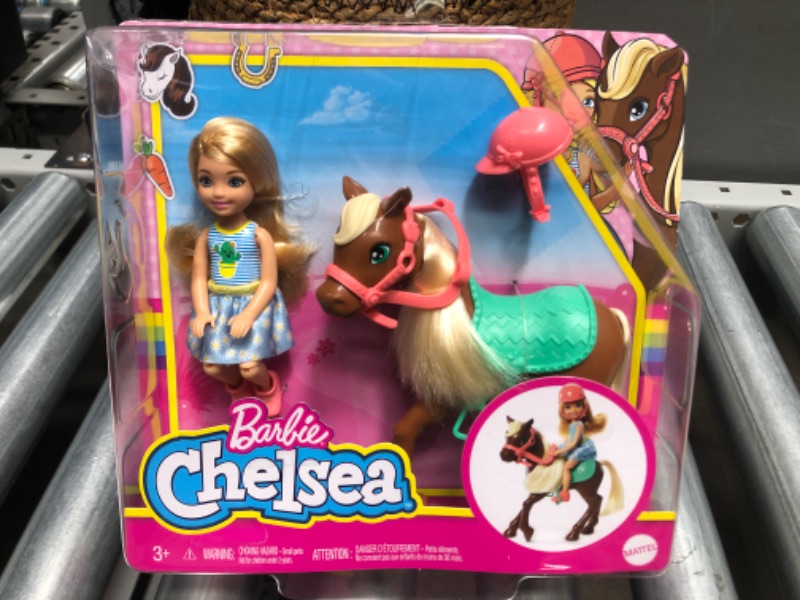 Photo 2 of Barbie Club Chelsea Doll and Brown Pony