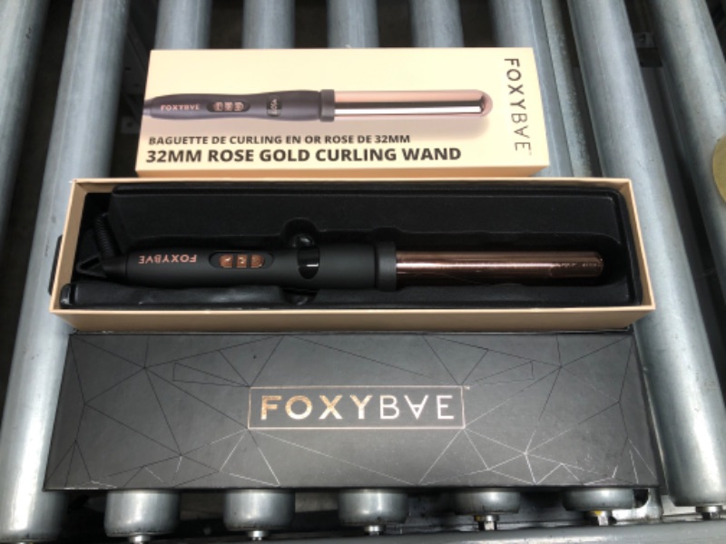 Photo 2 of FoxyBae Rose Gold Single Barrel Curling Iron - 32mm