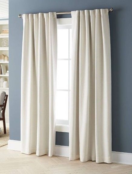 Photo 1 of 1pc Blackout Aruba Linen Window Curtain Panel - Threshold (50"W x 95"L)