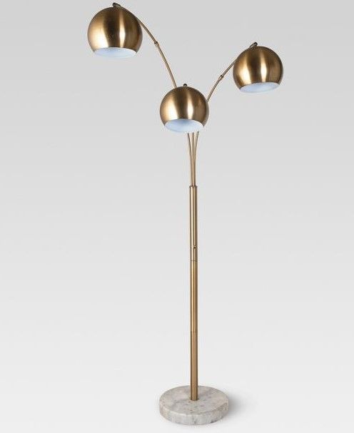 Photo 1 of ***PARTS ONLY*** Span 3-Head Metal Globe Floor Lamp - Project 62