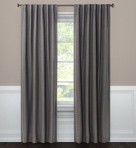 Photo 1 of 1pc Blackout Aruba Linen Window Curtain Panel - Threshold (50"W x 84"L)