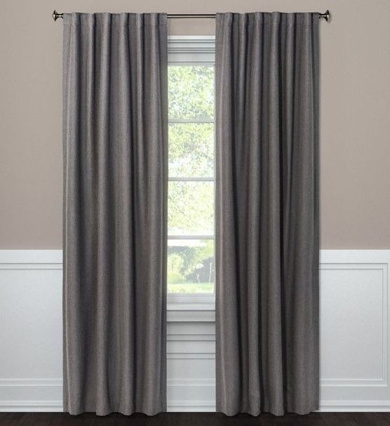 Photo 1 of 1pc Blackout Aruba Linen Window Curtain Panel - Threshold (50"W x 63"L)