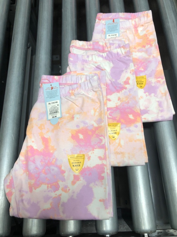 Photo 2 of 3-Pack - Girls' Capri Leggings - Cat & Jack (Size: XL)