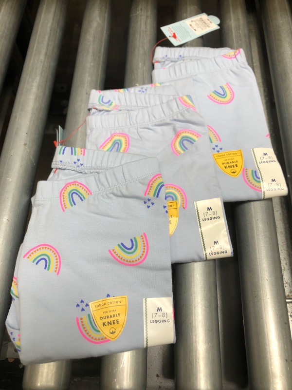 Photo 2 of 3-Pack - Girls' Rainbow Leggings - Cat & Jack™ (Size: M)