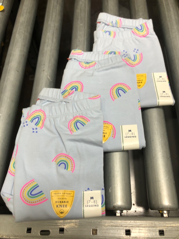 Photo 2 of 3-Pack - Girls' Rainbow Leggings - Cat & Jack™ (Size: M)