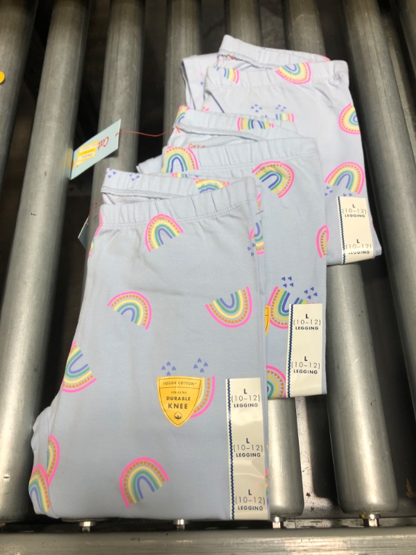 Photo 2 of 3-Pack - Girls' Rainbow Leggings - Cat & Jack™ (Size: L)