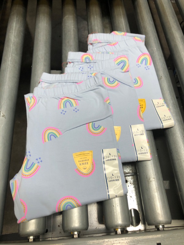 Photo 1 of 3-Pack - Girls' Rainbow Leggings - Cat & Jack™ (Size: L)