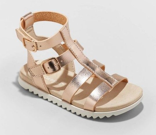 Photo 1 of 2-Pairs - Toddler Girls' Luna Gladiator Sandals - Cat & Jack (Size: 11)