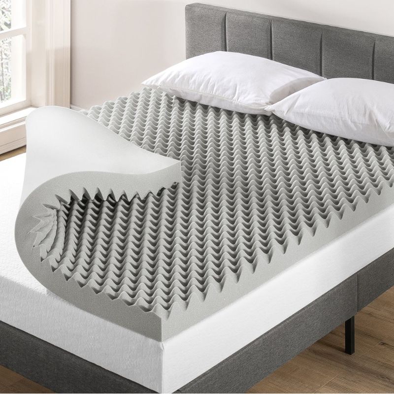 Photo 1 of 4 Inch Egg Crate Memory Foam Topper with Bamboo Charcoal Infusion
Size: Twin
