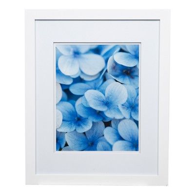 Photo 1 of 18.1" x 22.1" Double Matted to 11" x 14" Picture Frame White - Gallery Solutions - Gallery Solutions White - Gallery Solutions