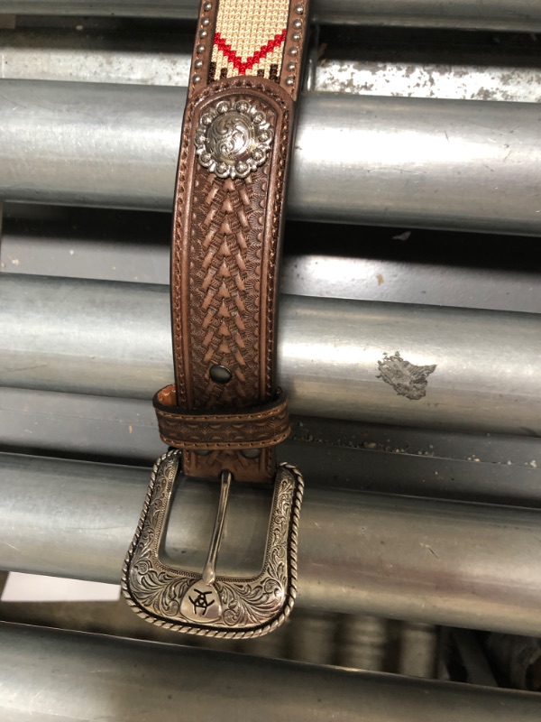 Photo 3 of ARIAT Men's Arrow Billet Ribbon Center Belt