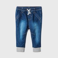 Photo 1 of Baby Boys' Long Jogger Jeans - Cat & Jack™ Dark Denim (2 PACK) (SIZE 0-3M)

