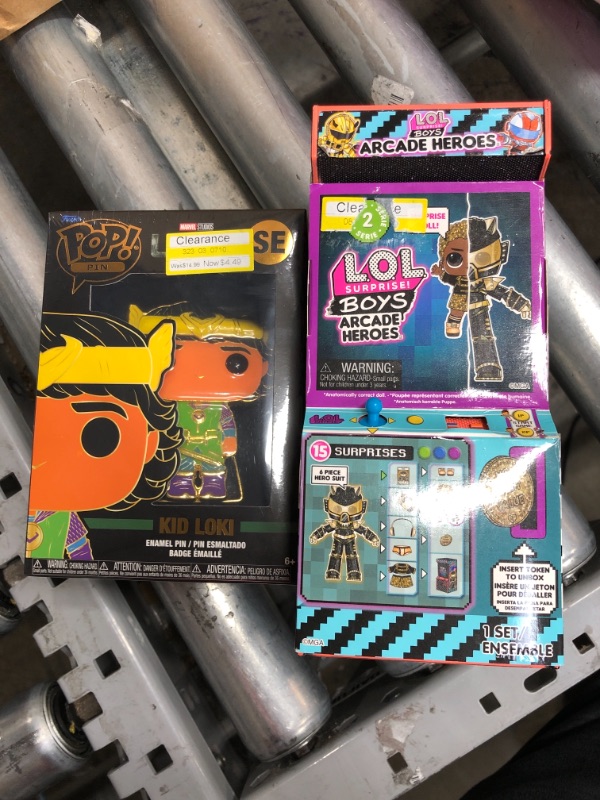 Photo 3 of 2 ITEM BUNDLE
Funko Pop Pin Marvel Kid Loki SE NEW SEALED ENAMAL GLOW in DARK GID TARGET
LOL Surprise Boys Arcade Heroes Fashion Dolls

